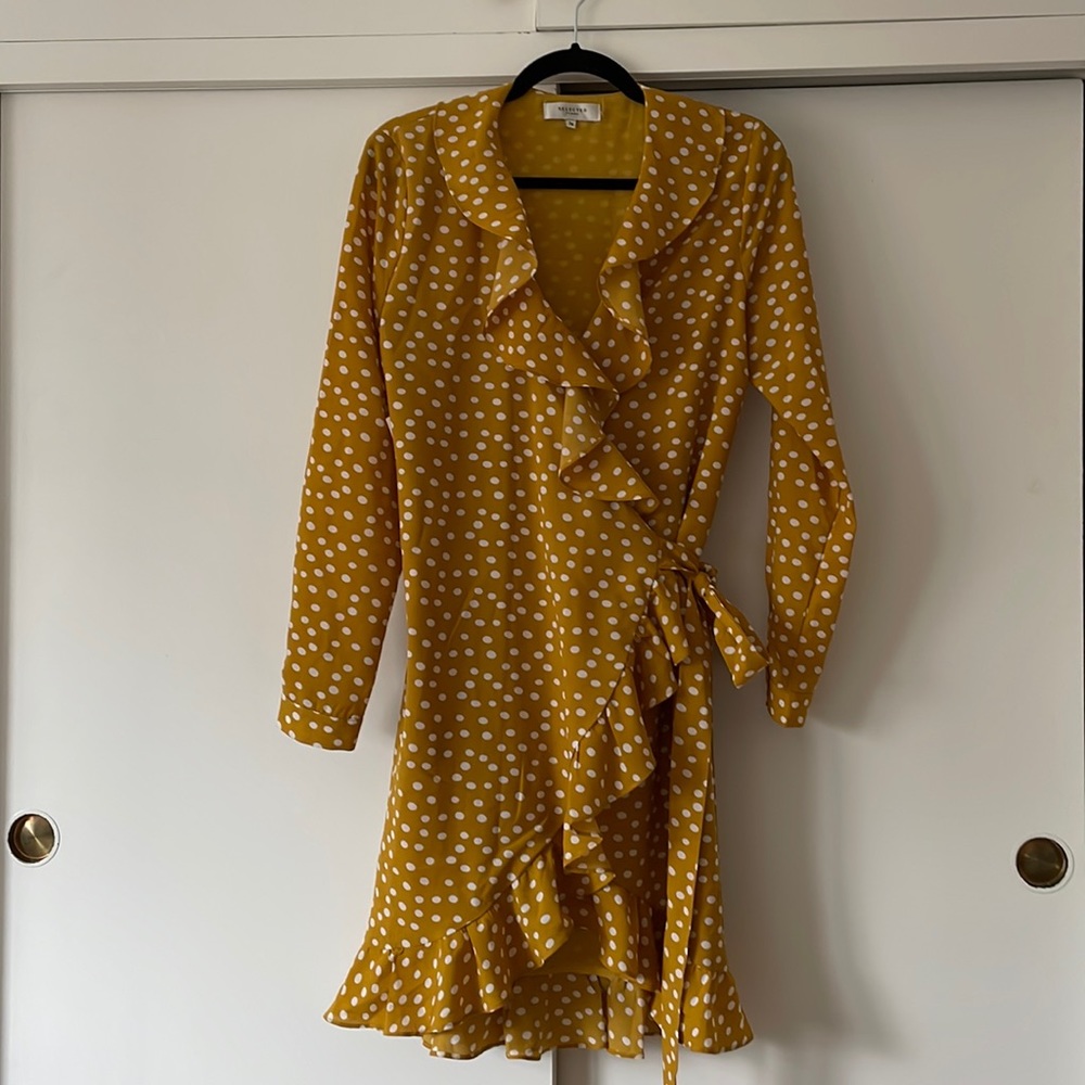 ASOS polkadot wrap dress. Size 36